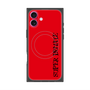 プレミアムスクエアケース with MagSafe［ SUPER PRIVATE - ロゴ - Red&Black ］