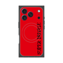 プレミアムスクエアケース with MagSafe［ SUPER PRIVATE - ロゴ - Red&Black ］