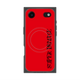 プレミアムスクエアケース with MagSafe［ SUPER PRIVATE - ロゴ - Red&Black ］