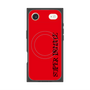プレミアムスクエアケース with MagSafe［ SUPER PRIVATE - ロゴ - Red&Black ］