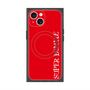 プレミアムスクエアケース with MagSafe［ SUPER PRIVATE - ロゴ - Red ］