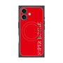 プレミアムスクエアケース with MagSafe［ SUPER PRIVATE - ロゴ - Red ］