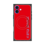 プレミアムスクエアケース with MagSafe［ SUPER PRIVATE - ロゴ - Red ］