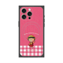 プレミアムスクエアケース with MagSafe［ ちびまる子ちゃん - ピンクチェック ］