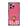 プレミアムスクエアケース with MagSafe［ ちびまる子ちゃん - ピンクチェック ］