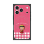 プレミアムスクエアケース with MagSafe［ ちびまる子ちゃん - ピンクチェック ］