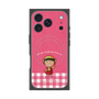 プレミアムスクエアケース with MagSafe［ ちびまる子ちゃん - ピンクチェック ］
