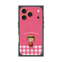 プレミアムスクエアケース with MagSafe［ ちびまる子ちゃん - ピンクチェック ］