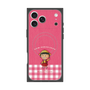 プレミアムスクエアケース with MagSafe［ ちびまる子ちゃん - ピンクチェック ］