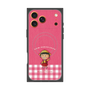 プレミアムスクエアケース with MagSafe［ ちびまる子ちゃん - ピンクチェック ］