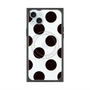 プレミアムスクエアケース with MagSafe［ シンプルドット - Black ］