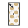 プレミアムスクエアケース with MagSafe［ シンプルドット - Beige ］