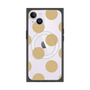 プレミアムスクエアケース with MagSafe［ シンプルドット - Beige ］
