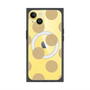 プレミアムスクエアケース with MagSafe［ シンプルドット - Beige ］