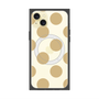 プレミアムスクエアケース with MagSafe［ シンプルドット - Beige ］