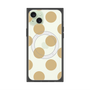 プレミアムスクエアケース with MagSafe［ シンプルドット - Beige ］
