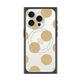 プレミアムスクエアケース with MagSafe［ シンプルドット - Beige ］