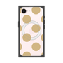 プレミアムスクエアケース with MagSafe［ シンプルドット - Beige ］