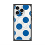 プレミアムスクエアケース with MagSafe［ シンプルドット - Blue ］