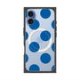 プレミアムスクエアケース with MagSafe［ シンプルドット - Blue ］