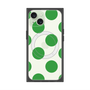 プレミアムスクエアケース with MagSafe［ シンプルドット - Green ］