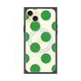 プレミアムスクエアケース with MagSafe［ シンプルドット - Green ］