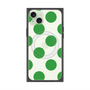 プレミアムスクエアケース with MagSafe［ シンプルドット - Green ］