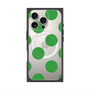 プレミアムスクエアケース with MagSafe［ シンプルドット - Green ］