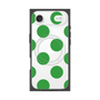 プレミアムスクエアケース with MagSafe［ シンプルドット - Green ］
