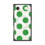 プレミアムスクエアケース with MagSafe［ シンプルドット - Green ］