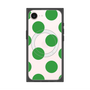 プレミアムスクエアケース with MagSafe［ シンプルドット - Green ］