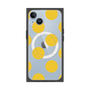 プレミアムスクエアケース with MagSafe［ シンプルドット - Yellow ］