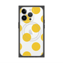 プレミアムスクエアケース with MagSafe［ シンプルドット - Yellow ］