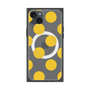 プレミアムスクエアケース with MagSafe［ シンプルドット - Yellow ］
