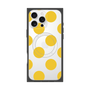 プレミアムスクエアケース with MagSafe［ シンプルドット - Yellow ］