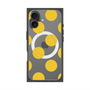 プレミアムスクエアケース with MagSafe［ シンプルドット - Yellow ］
