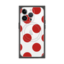 プレミアムスクエアケース with MagSafe［ シンプルドット - Red ］