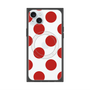 プレミアムスクエアケース with MagSafe［ シンプルドット - Red ］