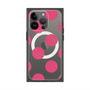 プレミアムスクエアケース with MagSafe［ シンプルドット - Pink ］