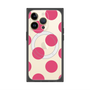 プレミアムスクエアケース with MagSafe［ シンプルドット - Pink ］