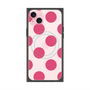 プレミアムスクエアケース with MagSafe［ シンプルドット - Pink ］
