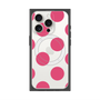 プレミアムスクエアケース with MagSafe［ シンプルドット - Pink ］