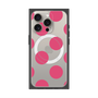 プレミアムスクエアケース with MagSafe［ シンプルドット - Pink ］