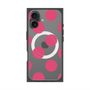 プレミアムスクエアケース with MagSafe［ シンプルドット - Pink ］
