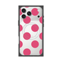 プレミアムスクエアケース with MagSafe［ シンプルドット - Pink ］