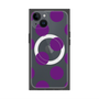 プレミアムスクエアケース with MagSafe［ シンプルドット - Purple ］