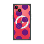 プレミアムスクエアケース with MagSafe［ シンプルドット - Purple ］