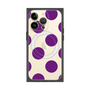 プレミアムスクエアケース with MagSafe［ シンプルドット - Purple ］