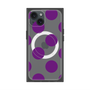 プレミアムスクエアケース with MagSafe［ シンプルドット - Purple ］