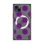 プレミアムスクエアケース with MagSafe［ シンプルドット - Purple ］